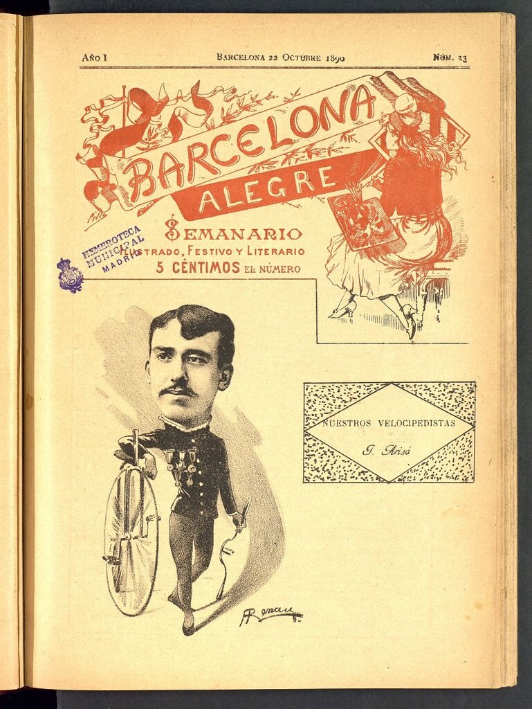 Miniatura de Barcelona Alegre: semanario ilustrado, festivo y literario del 22 de octubre de 1890, nº 23