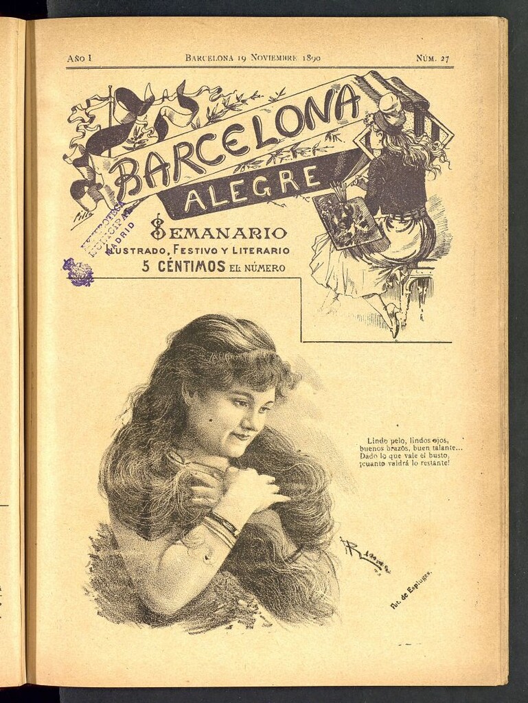 Miniatura de Barcelona Alegre: semanario ilustrado, festivo y literario del 19 de noviembre de 1890, nº 27