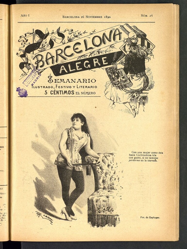 Miniatura de Barcelona Alegre: semanario ilustrado, festivo y literario del 26 de noviembre de 1890, nº 28