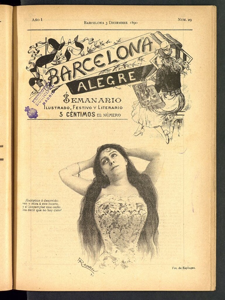 Miniatura de Barcelona Alegre: semanario ilustrado, festivo y literario del 3 de diciembre de 1890, nº 29