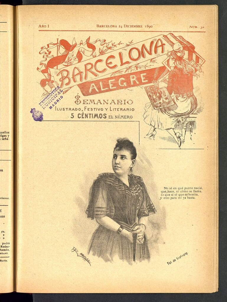 Miniatura de Barcelona Alegre: semanario ilustrado, festivo y literario del 24 de diciembre de 1890, nº 32