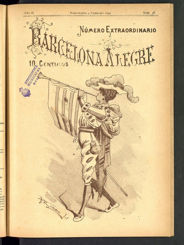 Miniatura de Barcelona Alegre: semanario ilustrado, festivo y literario del 4 de febrero de 1891, nº 38