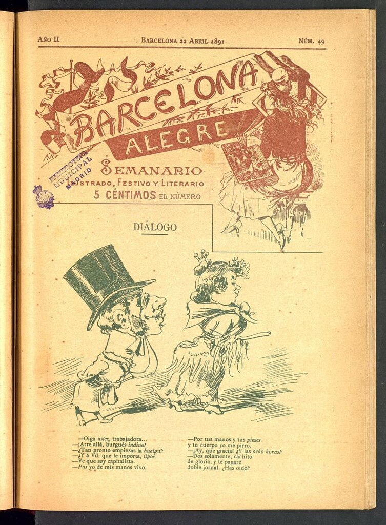 Miniatura de Barcelona Alegre: semanario ilustrado, festivo y literario del 22 de abril de 1891, nº 49