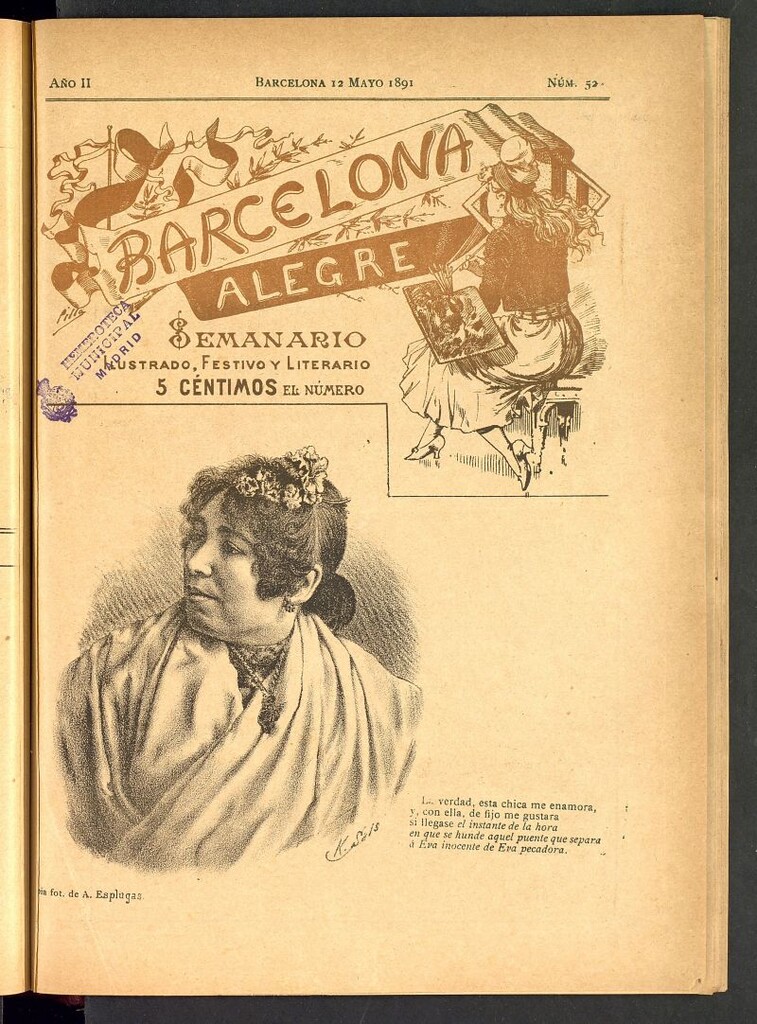 Miniatura de Barcelona Alegre: semanario ilustrado, festivo y literario del del 12 de mayo de 1891, nº 52