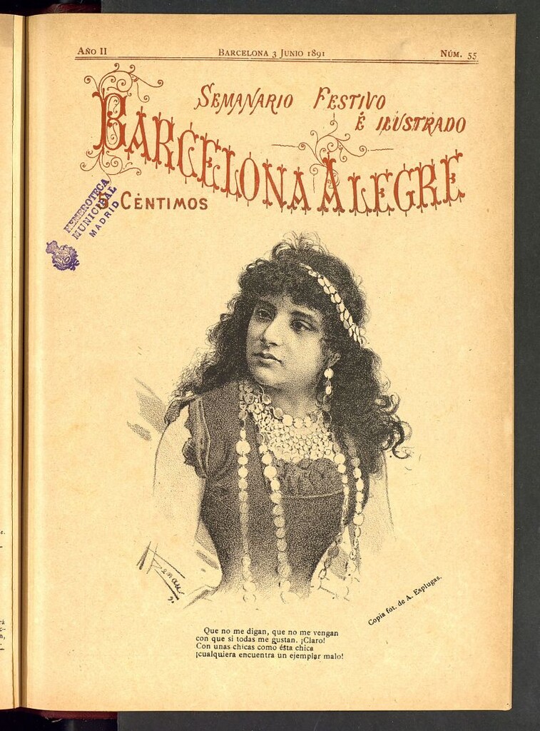 Miniatura de Barcelona Alegre: semanario ilustrado, festivo y literario del del 3 de junio de 1891, nº 55