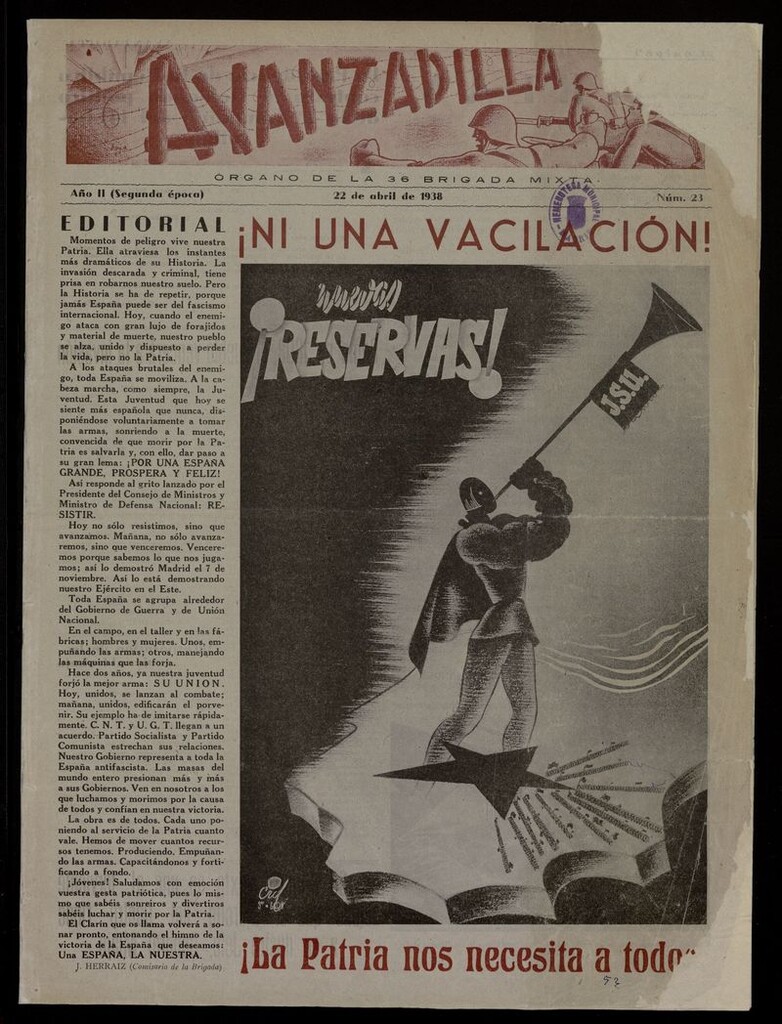 Miniatura de Avanzadilla : Organo de la 36 Brigada Mixta