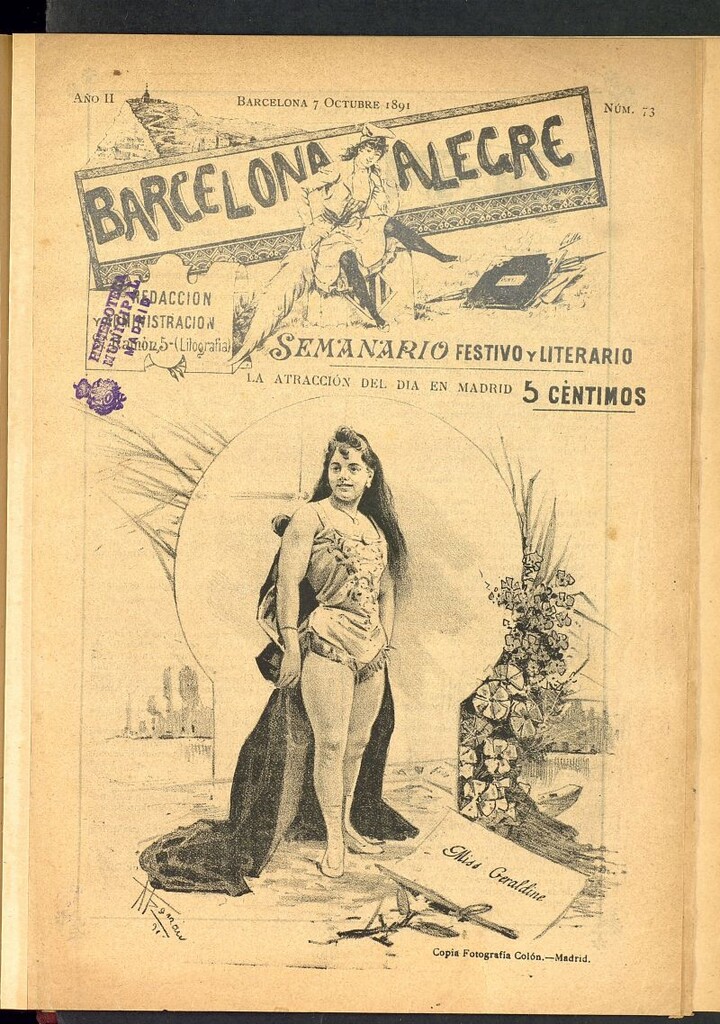 Miniatura de Barcelona Alegre semanario ilustrado, festivo y literario del del 7 de octubre de 1891, nº 73
