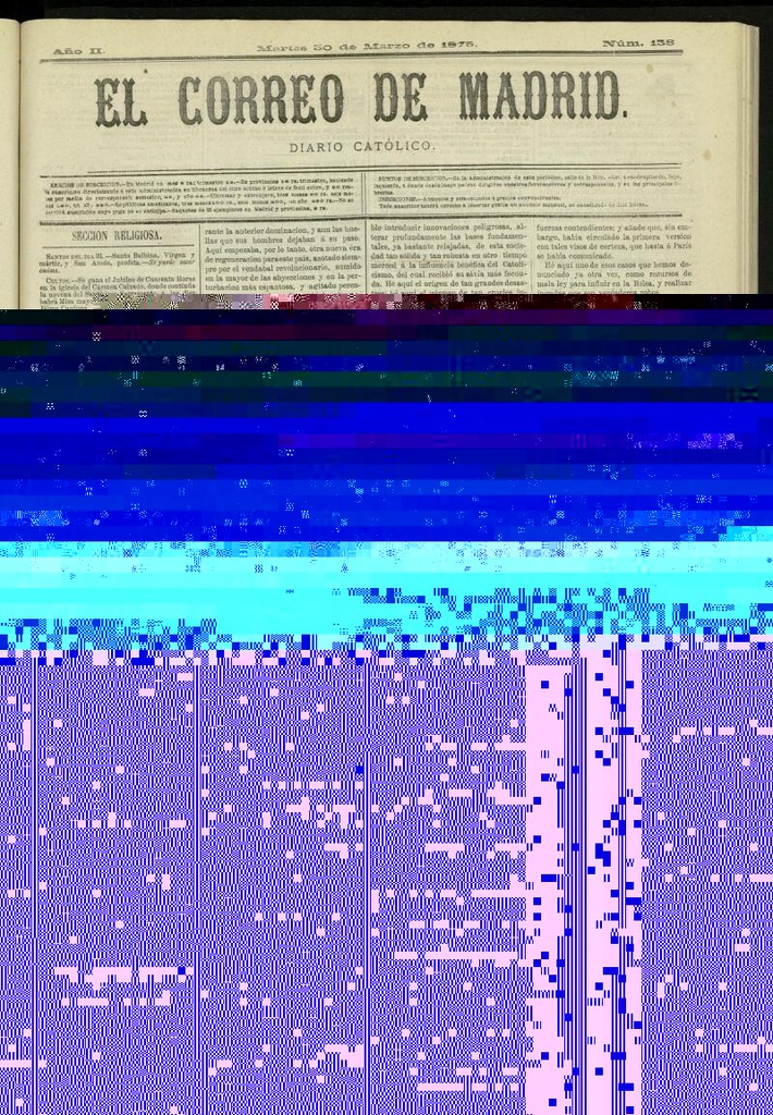 Miniatura de El Correo de Madrid : diario católico del 30 de marzo de 1875, nº 138