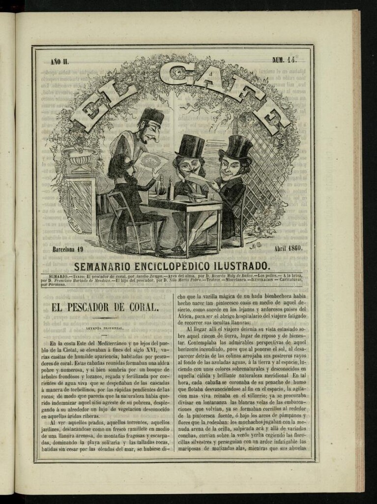 Miniatura de El Café : semanario enciclopédico ilustrado del 19 de abril de 1860, nº 14