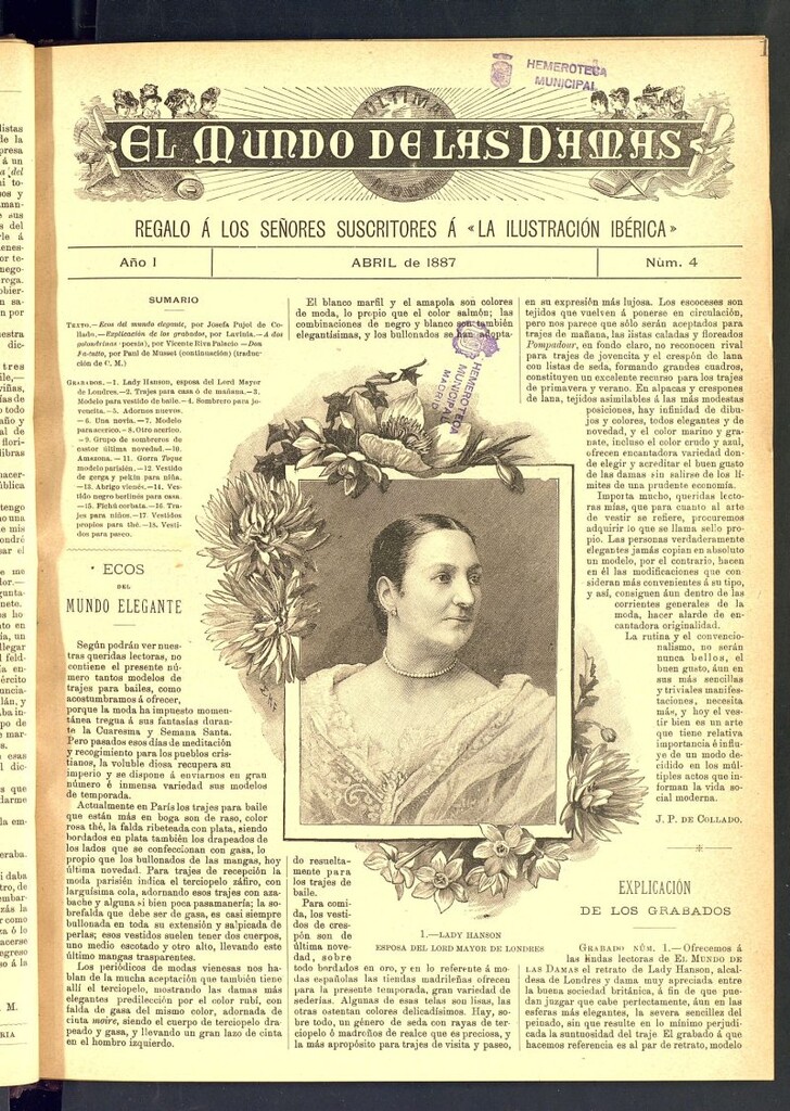 Miniatura de El Mundo de las Damas de abril de 1887, nº 4