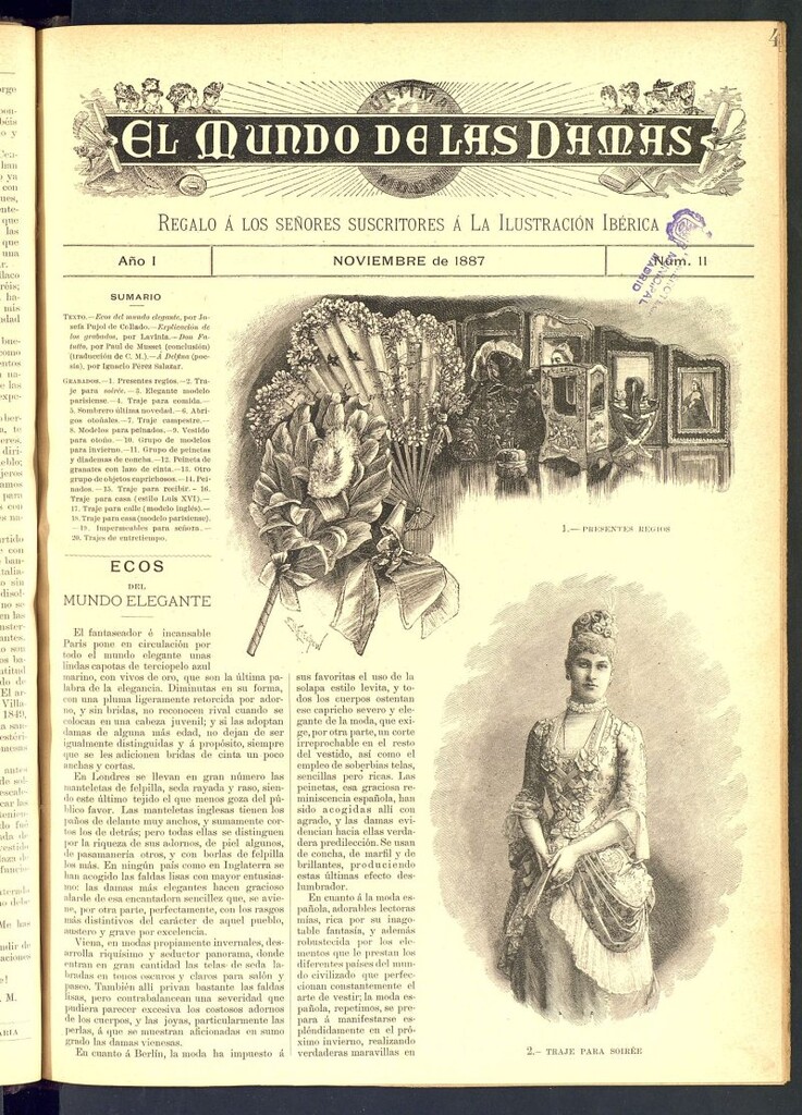 Miniatura de El Mundo de las Damas de noviembre de 1887, nº 11