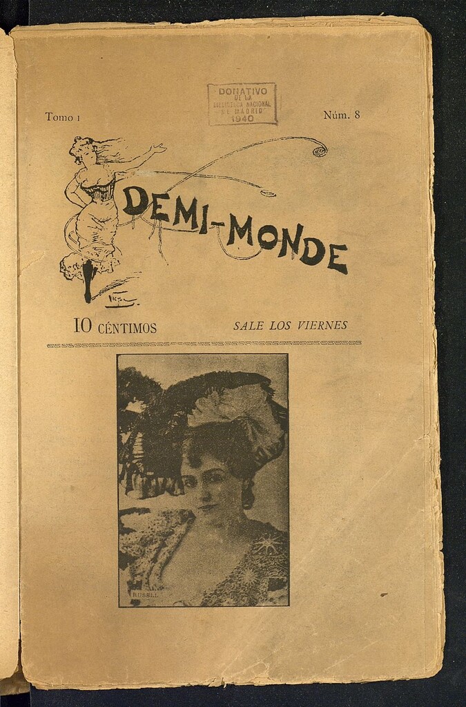 Miniatura de Demi-Monde: órgano del bello sexo : periódico semanal, festivo e ilustrado, nº 8