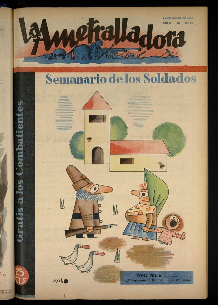 Miniatura de La Ametralladora (Salamanca) del 23 de enero de 1938, nº 52