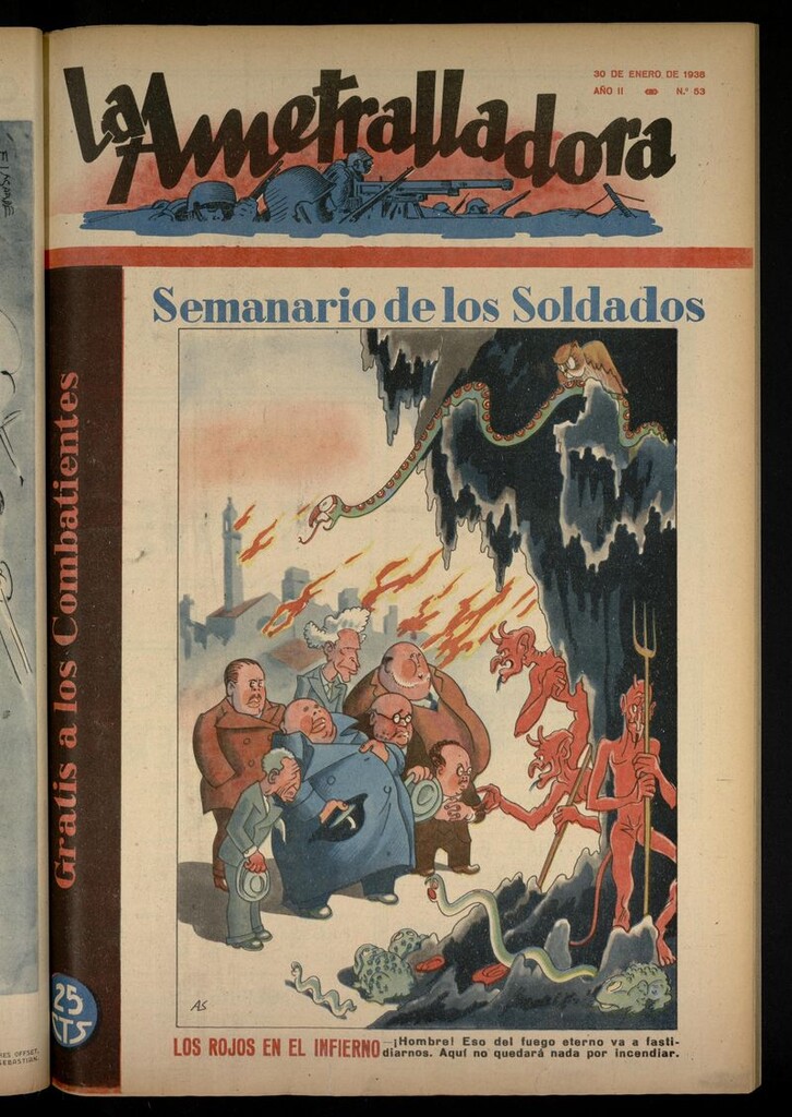 Miniatura de La Ametralladora (Salamanca) del 30 de enero de 1938, nº 53