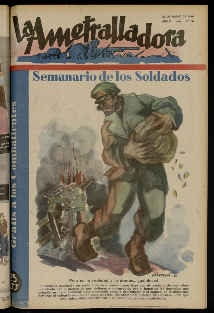 Miniatura de La Ametralladora (Salamanca) del 20 de marzo de 1938, nº 60