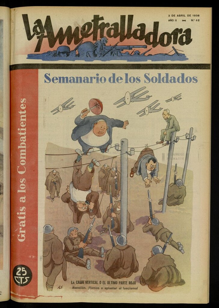 Miniatura de La Ametralladora (Salamanca) del 3 de abril de 1938, nº 62