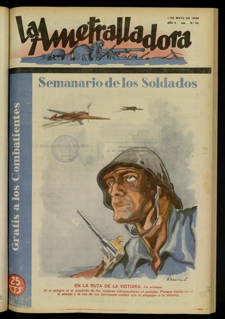 Miniatura de La Ametralladora (Salamanca) del 1 de mayo de 1938, nº 66