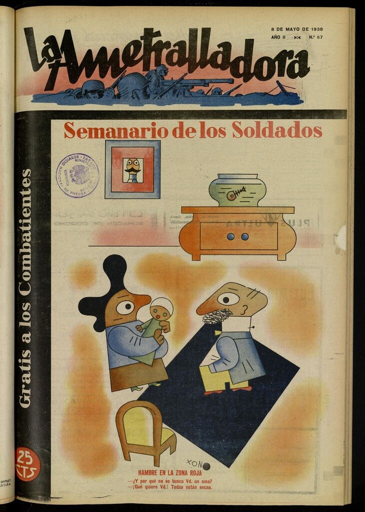 Miniatura de La Ametralladora (Salamanca) del 8 de mayo de 1938, nº 67