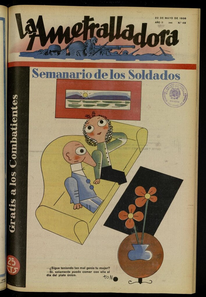 Miniatura de La Ametralladora (Salamanca) del 22 de mayo de 1938, nº 69