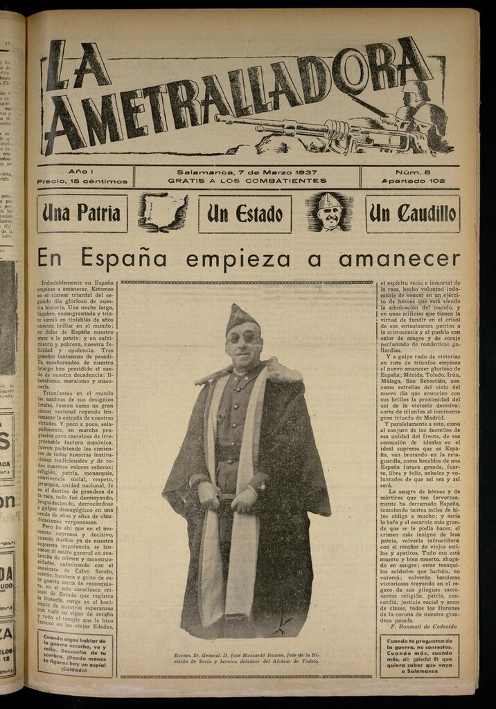 Miniatura de La Ametralladora (Salamanca) del 7 de marzo de 1937, nº 8