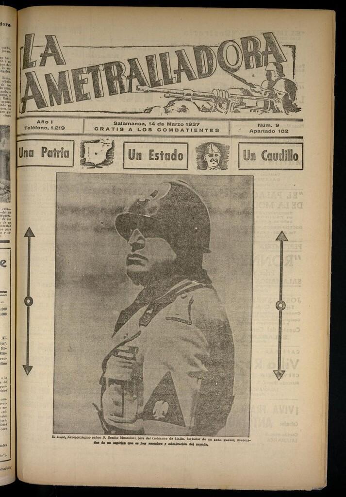 Miniatura de La Ametralladora (Salamanca) del 14 de marzo de 1937, nº 9