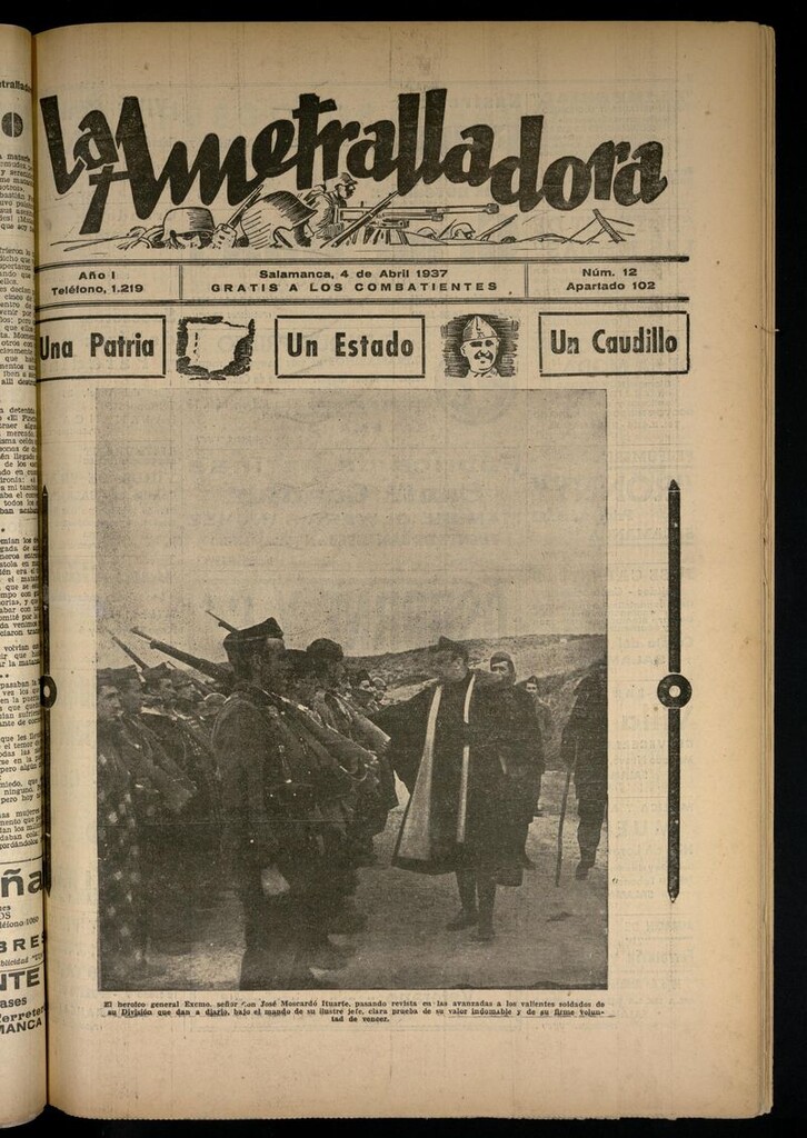 Miniatura de La Ametralladora (Salamanca) del 4 de abril de 1937, nº 12