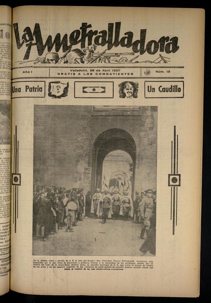Miniatura de La Ametralladora (Salamanca) del 25 de abril de 1937, nº 15