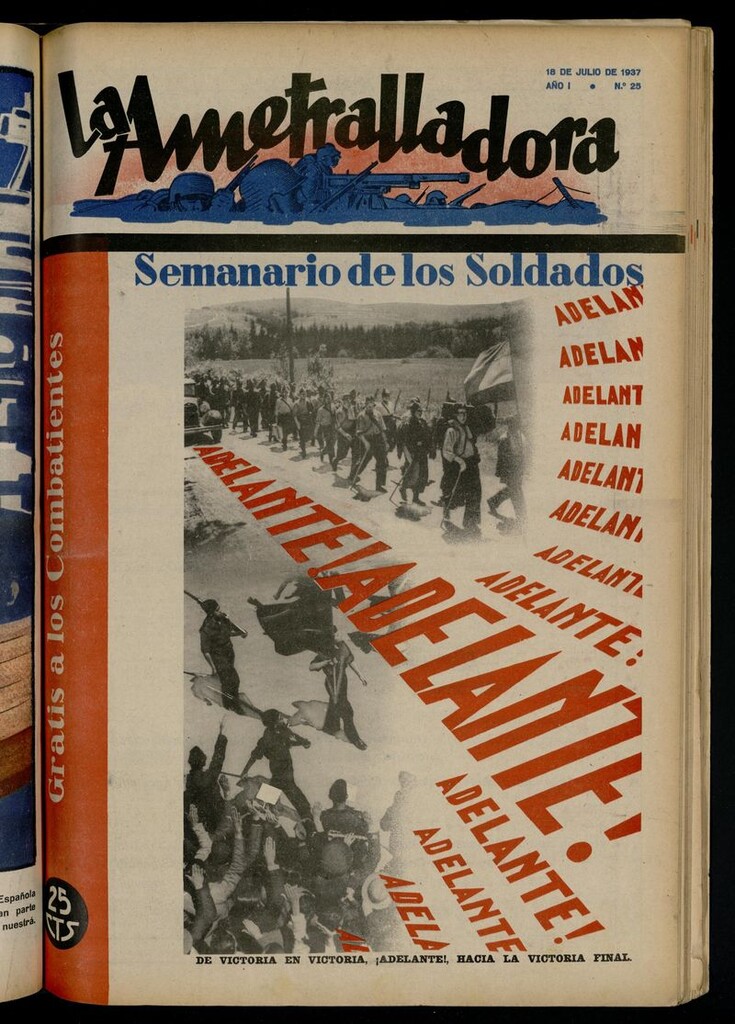 Miniatura de La Ametralladora (Salamanca) del 18 de julio de 1937, nº 25