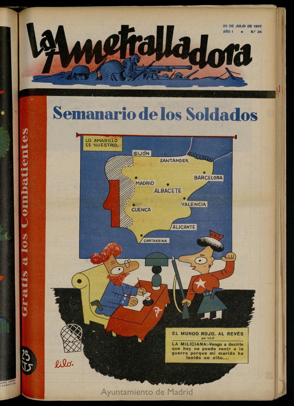 Miniatura de La Ametralladora (Salamanca) del 25 de julio de 1937, nº 26