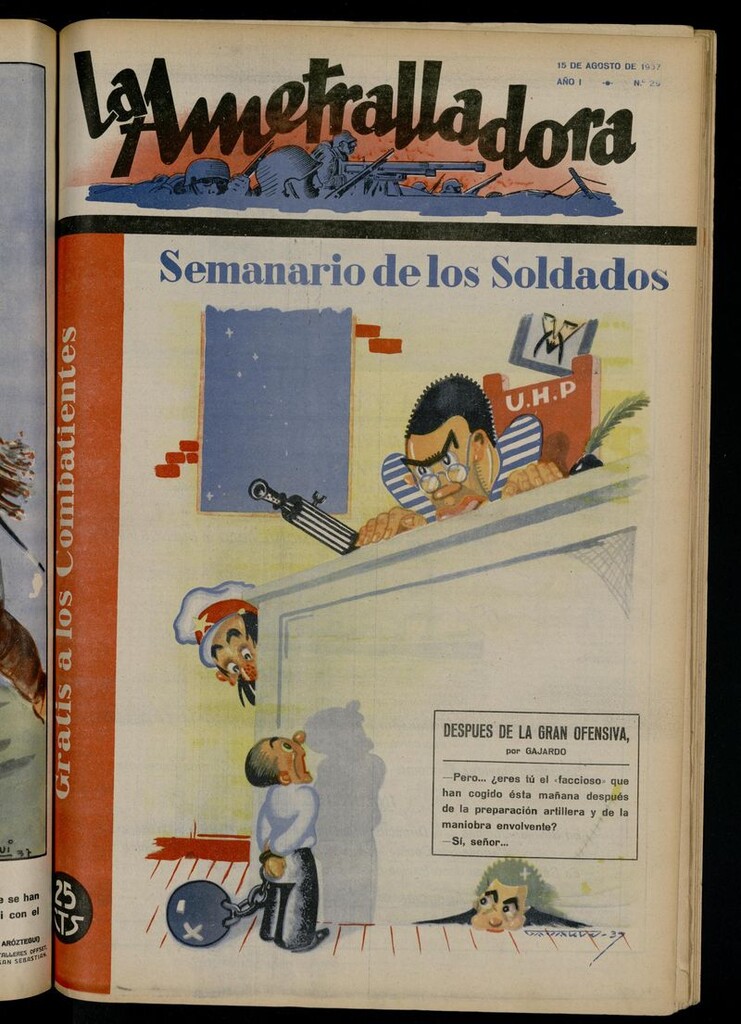 Miniatura de La Ametralladora (Salamanca) del 15 de agosto de 1937, nº 29