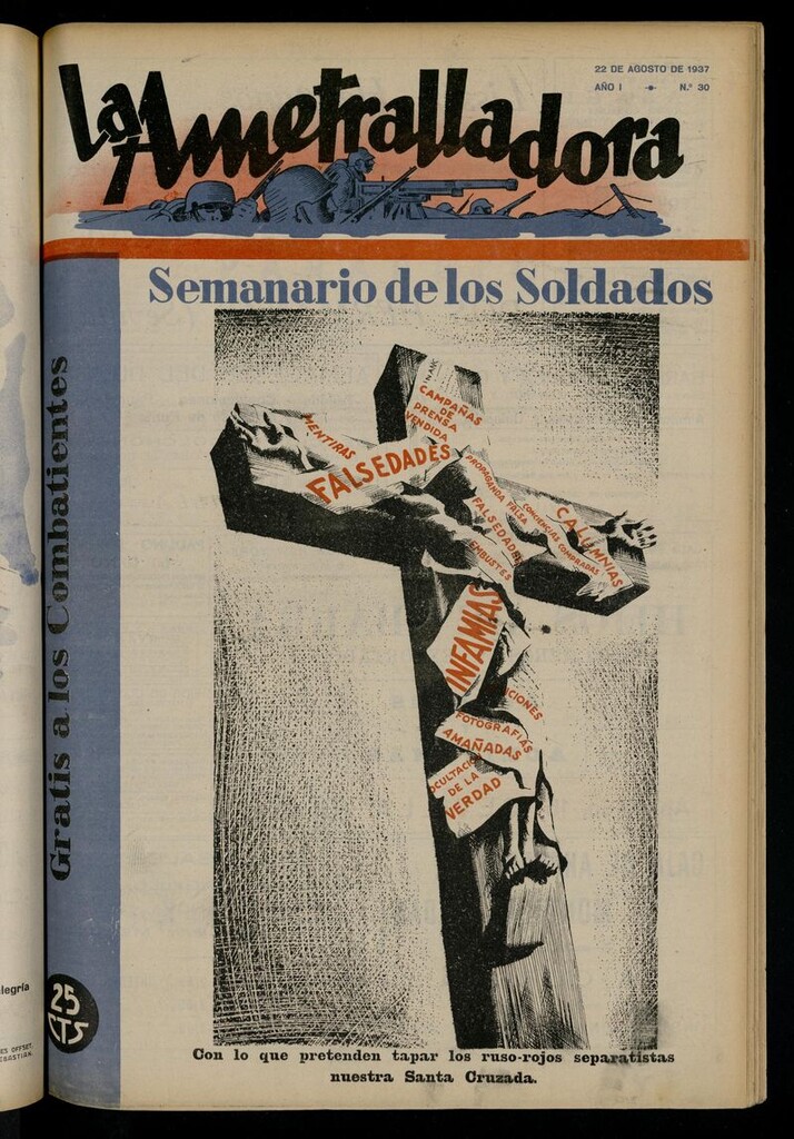 Miniatura de La Ametralladora (Salamanca) del 22 de agosto de 1937, nº 30