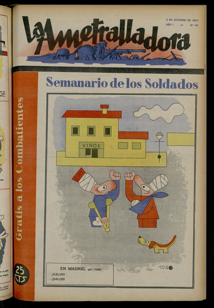 Miniatura de La Ametralladora (Salamanca) del 3 de octubre de 1937, nº 36