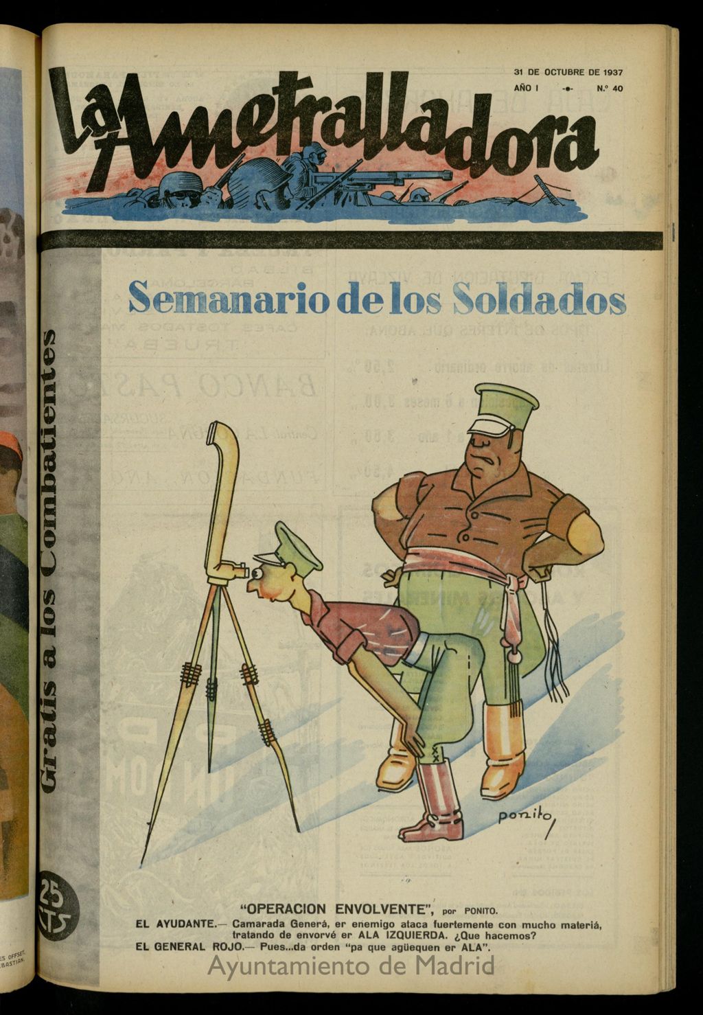 Miniatura de La Ametralladora (Salamanca) del 31 de octubre de 1937, nº 40