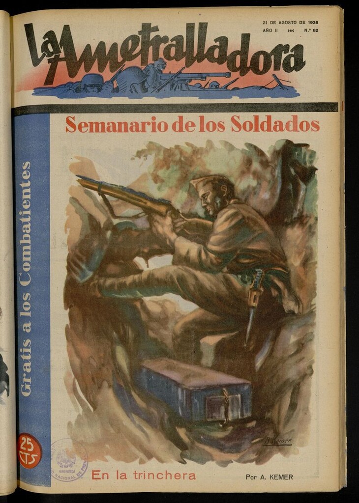 Miniatura de La Ametralladora (Salamanca) del 21 de agosto de 1938, nº 82