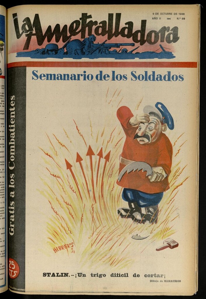 Miniatura de La Ametralladora (Salamanca) del 9 de octubre de 1938, nº 89