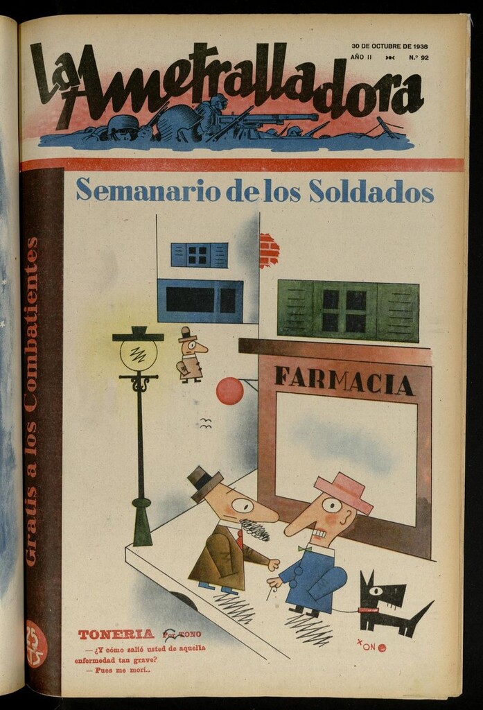 Miniatura de La Ametralladora (Salamanca) del 30 de octubre de 1938, nº 92
