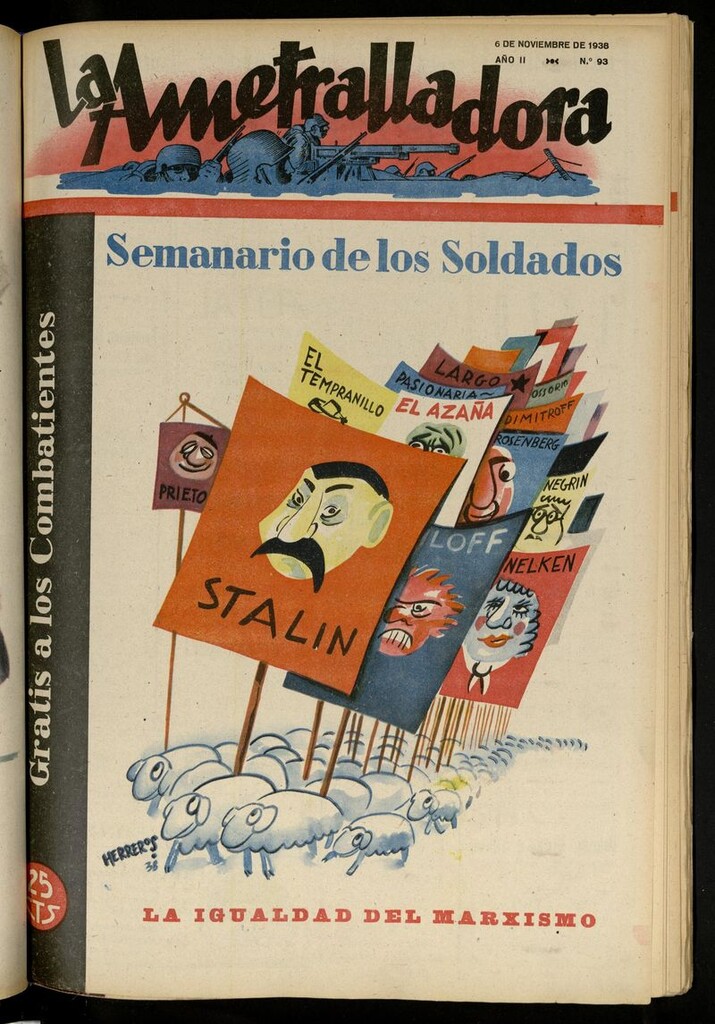 Miniatura de La Ametralladora (Salamanca) del 6 de noviembre de 1938, nº 93