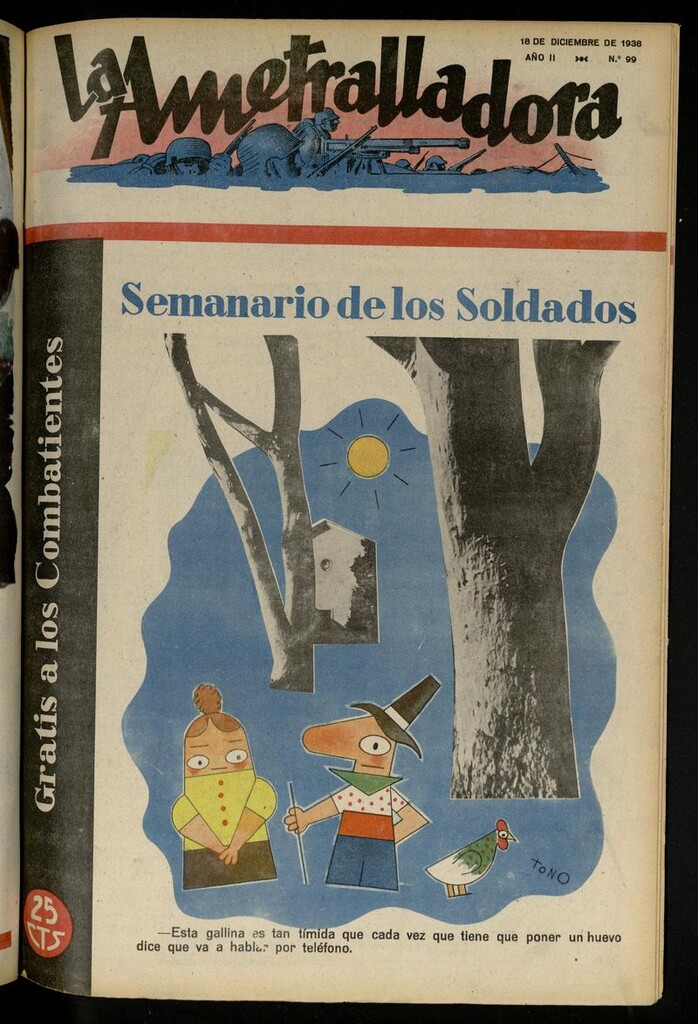 Miniatura de La Ametralladora (Salamanca) del 18 de diciembre de 1938, nº 99
