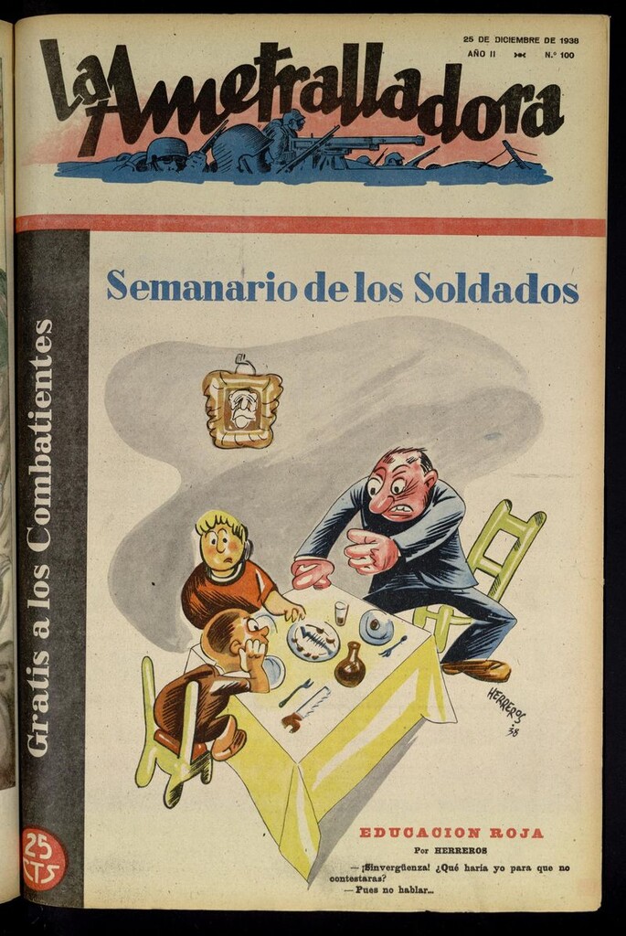 Miniatura de La Ametralladora (Salamanca) del 25 de diciembre de 1938, nº 100