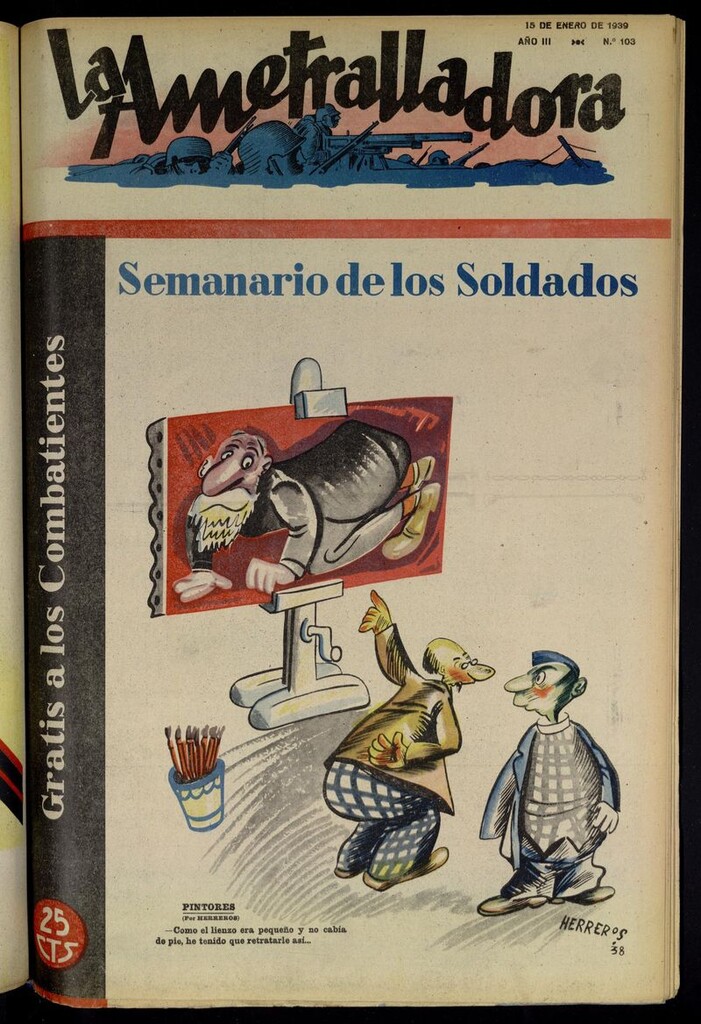 Miniatura de La Ametralladora (Salamanca) del 15 de enero de 1939, nº 103