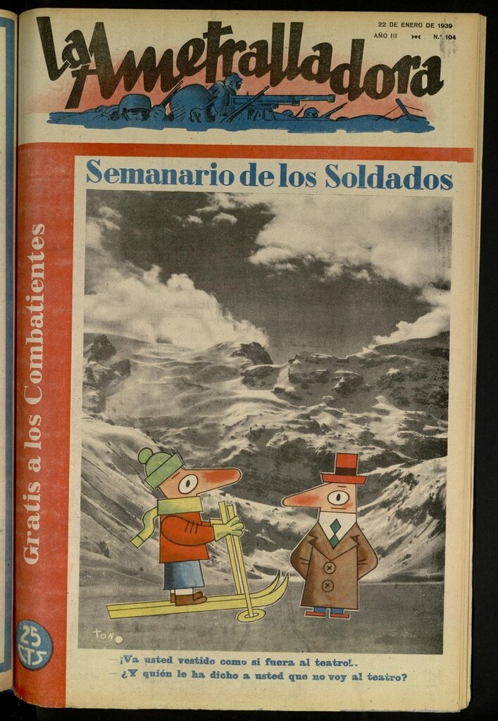 Miniatura de La Ametralladora (Salamanca) del 22 de enero de 1939, nº 104