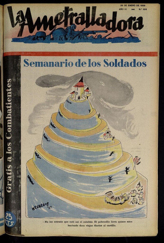Miniatura de La Ametralladora (Salamanca) del 29 de enero de 1939, nº 105