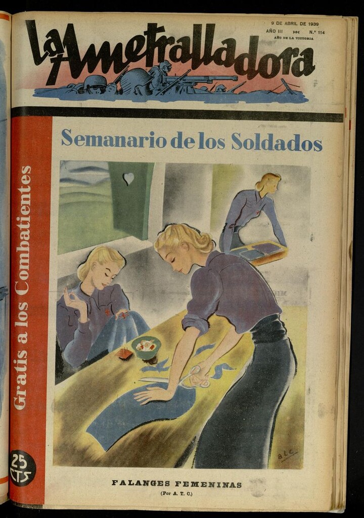 Miniatura de La Ametralladora (Salamanca) del 9 de abril de 1939, nº 114