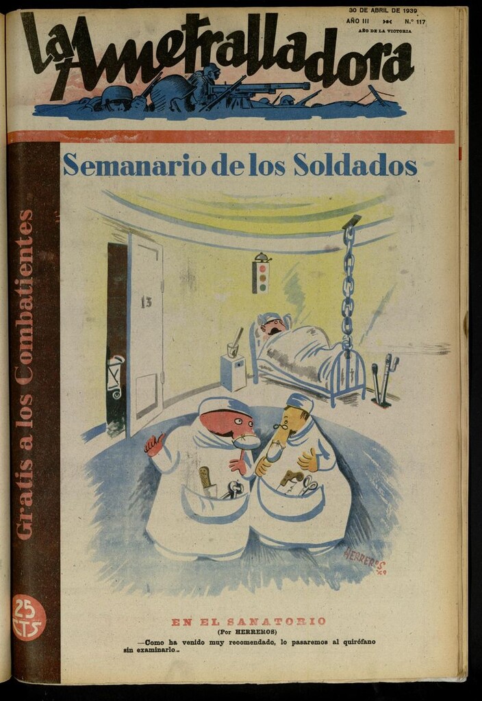 Miniatura de La Ametralladora (Salamanca) del 30 de abril de 1939, nº 117