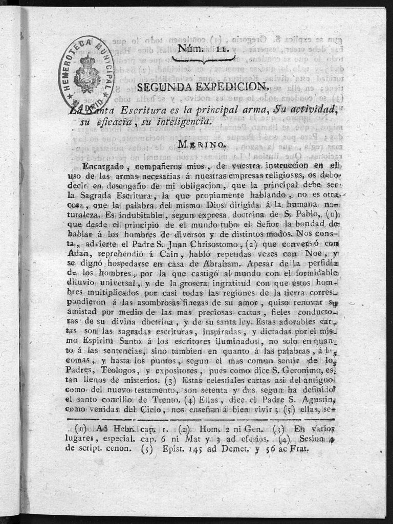 Miniatura de Guerrilleros por la Religión, la Patria, y el Rey, o diario-polémico-religioso de La Coruña. Número 11