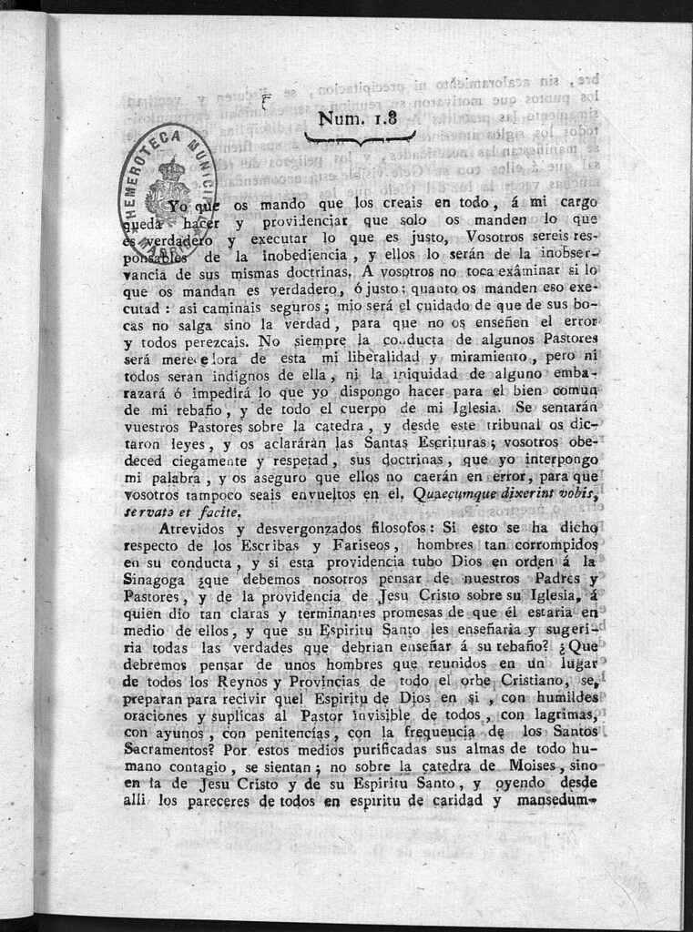 Miniatura de Guerrilleros por la Religión, la Patria, y el Rey, o diario-polémico-religioso de La Coruña. Número 18