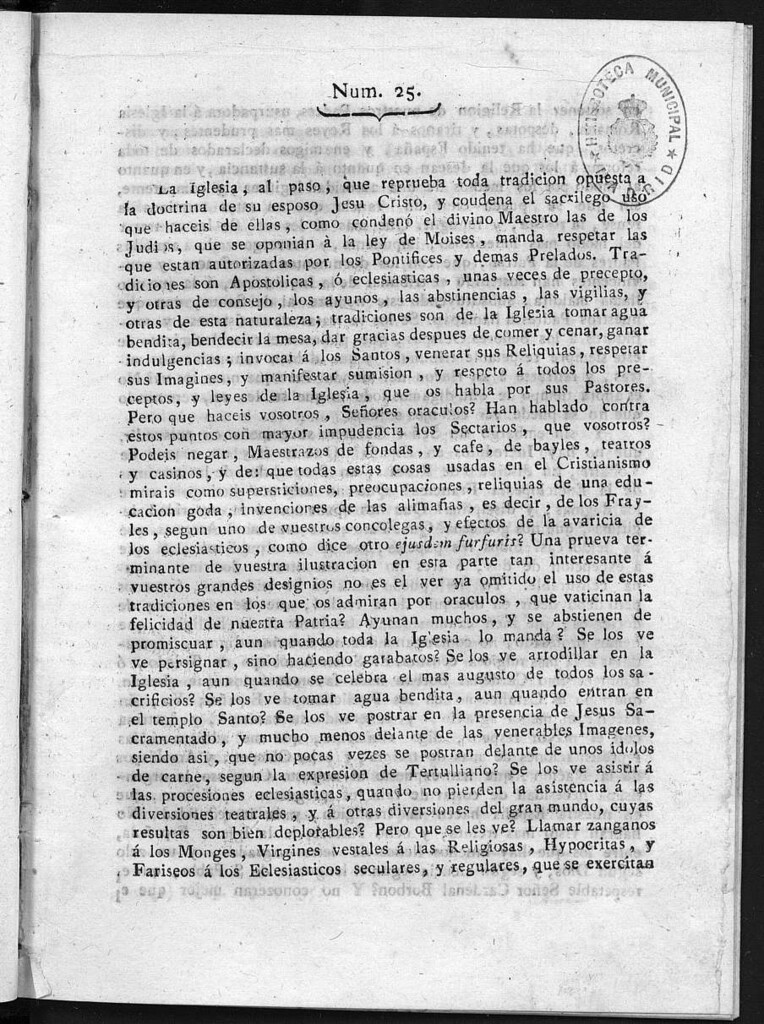 Miniatura de Guerrilleros por la Religión, la Patria, y el Rey, o diario-polémico-religioso de La Coruña. Número 25