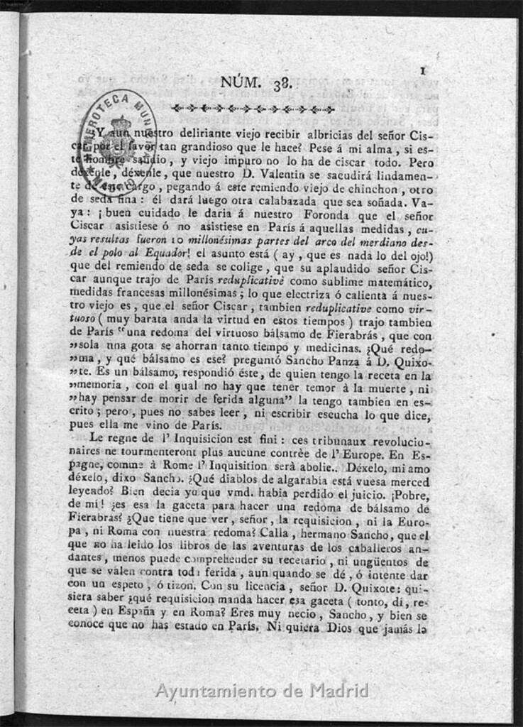 Miniatura de Guerrilleros por la Religión, la Patria, y el Rey, o diario-polémico-religioso de La Coruña. Número 38