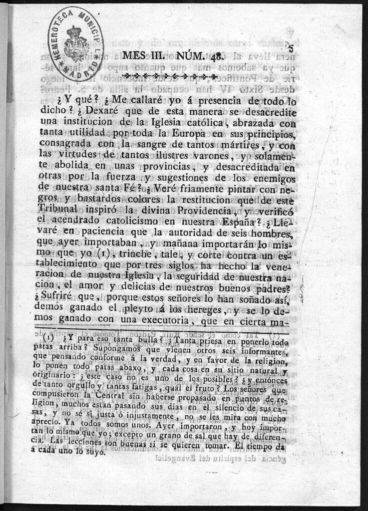 Miniatura de Guerrilleros por la Religión, la Patria, y el Rey, o diario-polémico-religioso de La Coruña. Número 48