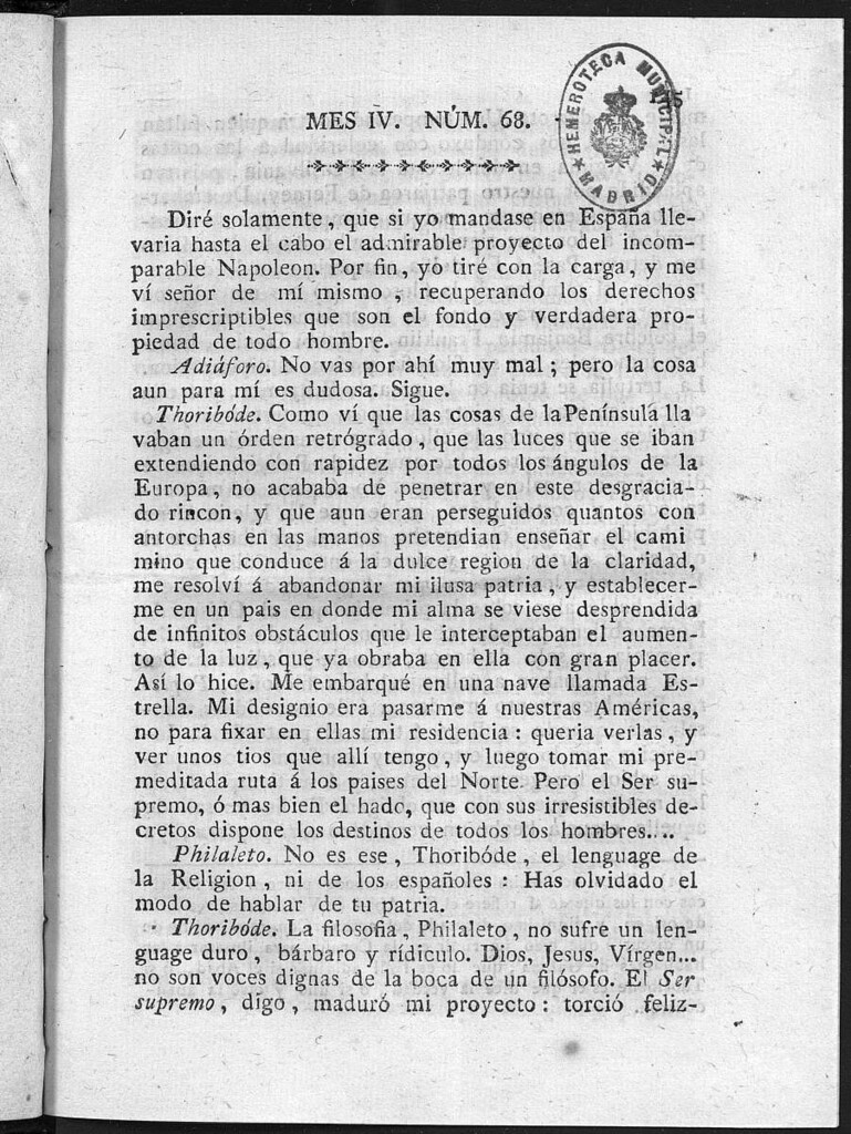 Miniatura de Guerrilleros por la Religión, la Patria, y el Rey, o diario-polémico-religioso de La Coruña. Número 68